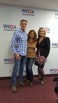 Super Couple Rob and Maggie Birmingham (left and center) with host Dr. Christine Bacon, author of 