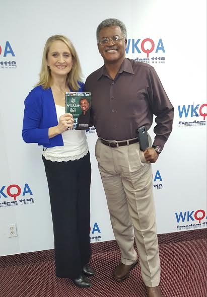 Guest and author Dr. Jerry Gaines with host Christine Bacon Ph.D at the WKQA 1110 